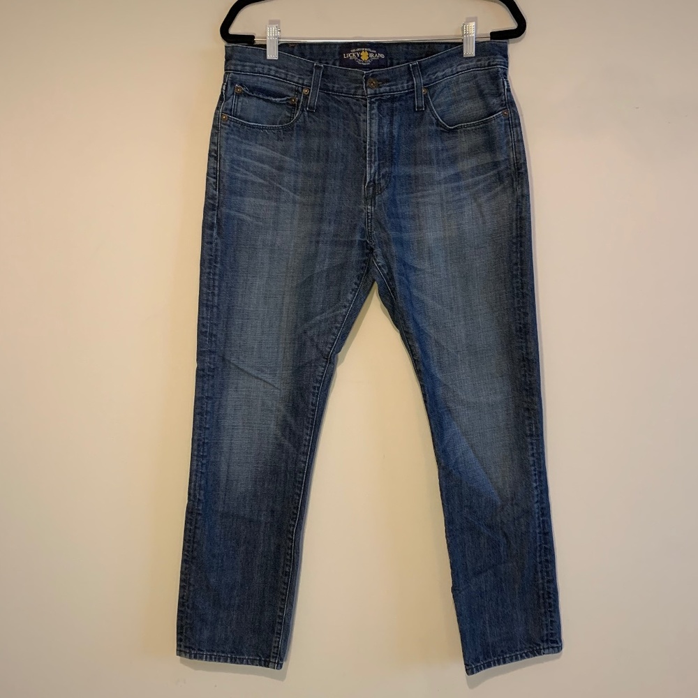 Lucky Brand 33X30 Skinny Button Fly Jeans